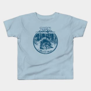 Zion National Park Vintage Kids T-Shirt